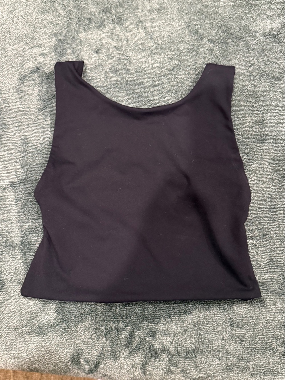 Free People Black Scoop Crop Tank